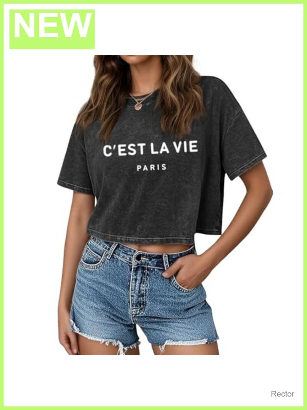 Cropped Graphic Tee Acid Wash Cotton Loose Fit Vintage Streetwear Crop Top